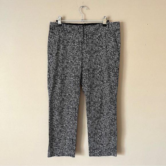 THE LIMITED | Speckled Print Cuffed Cropped Trouser Pants Sz 4 - Picture 1 of 8